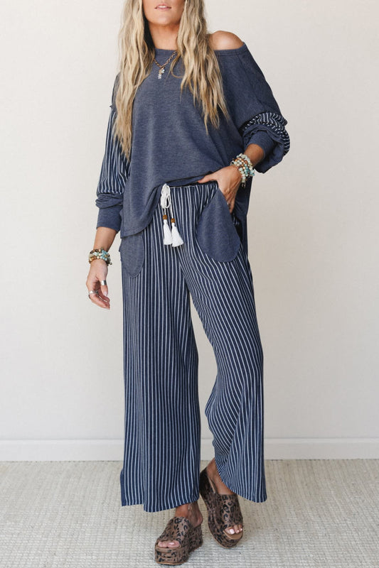 Long Sleeve w/Casual Pants 2pcs Set