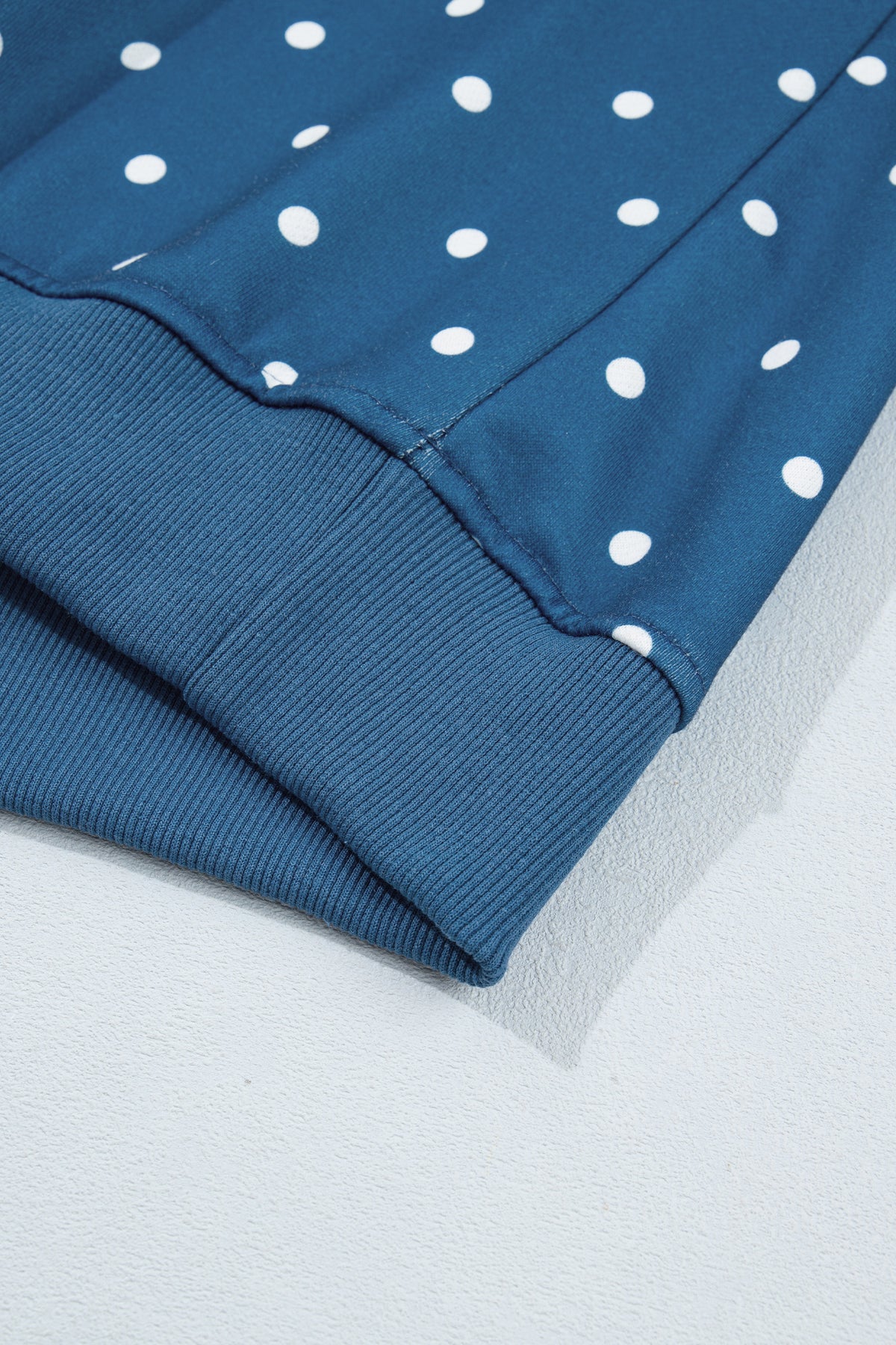 Polka Dot Casual Pullover Sweatshirt