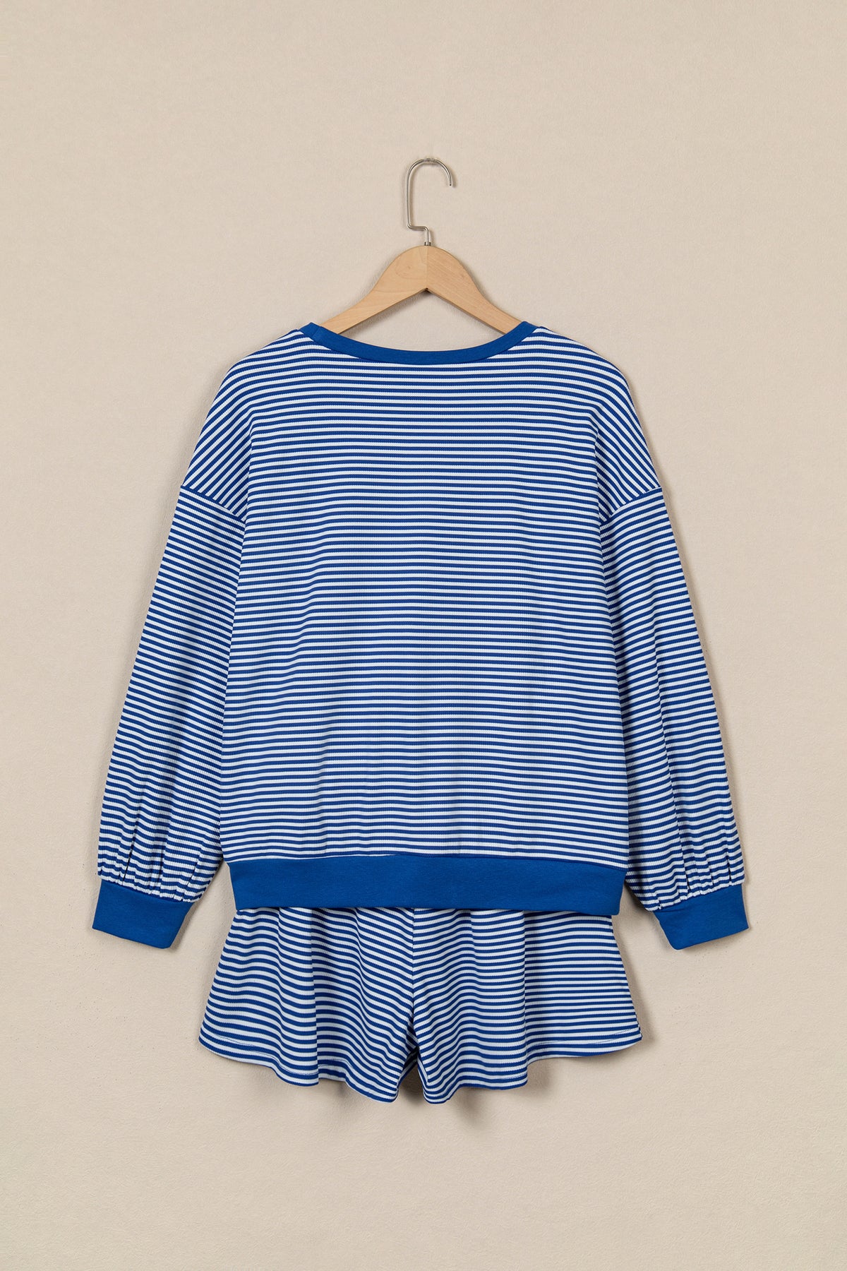 Oversized Long Sleeve Top w/ Shorts Set