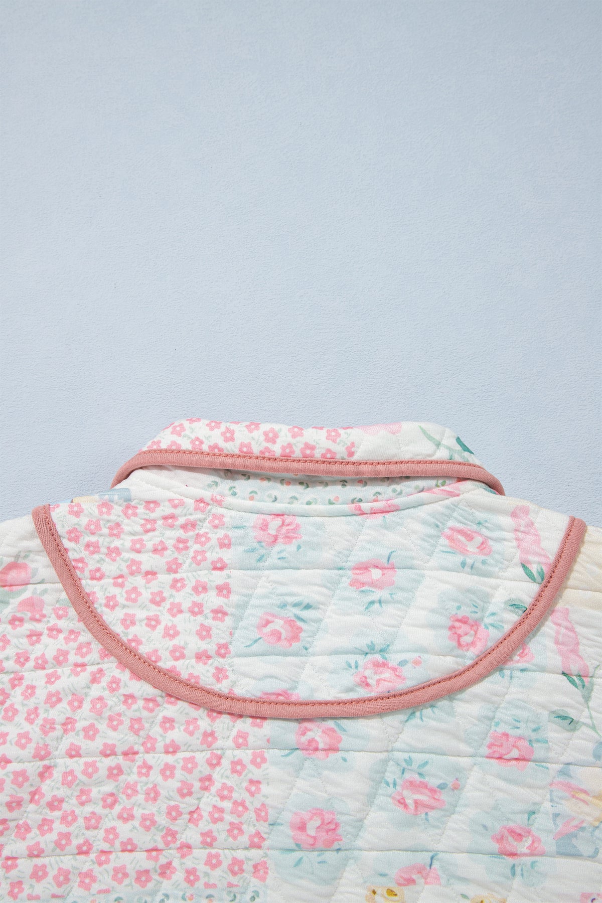 Floral Quilted Long Sleeve Sweatshirt