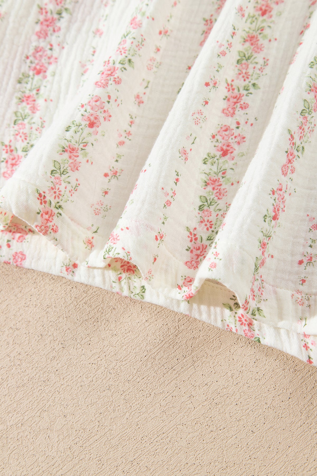 Floral Print Shirt Pajama Pant Set