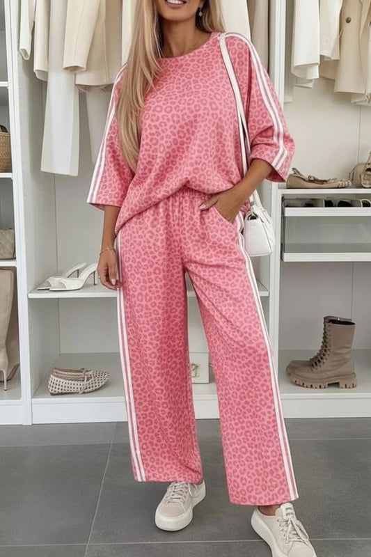 Leopard Print Pant Set