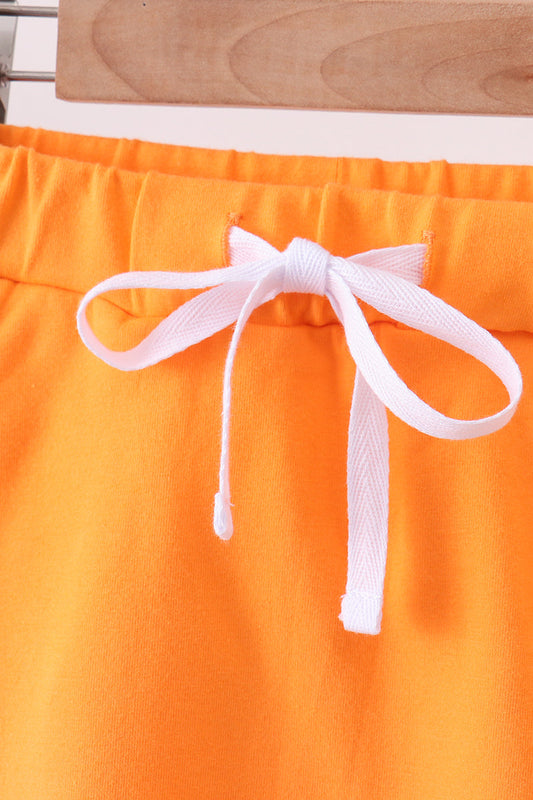 Orange Scallop Skort