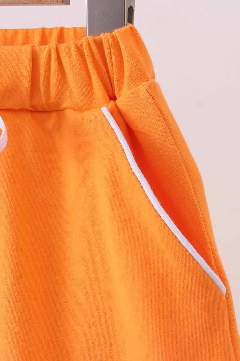 Orange Scallop Skort