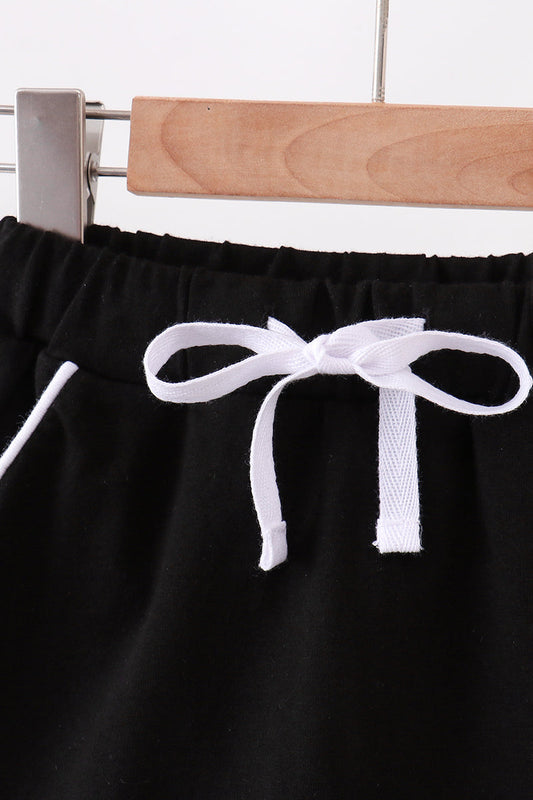 Black Scallop Skort