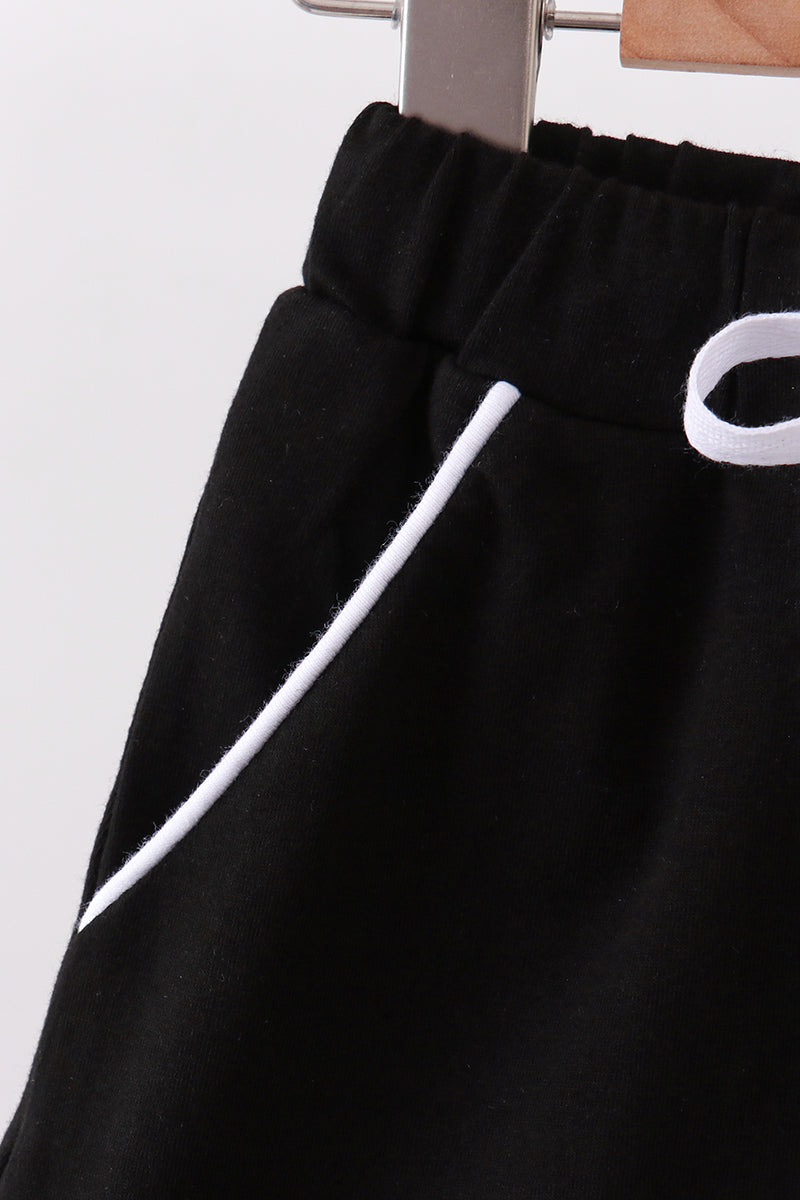 Black Scallop Skort