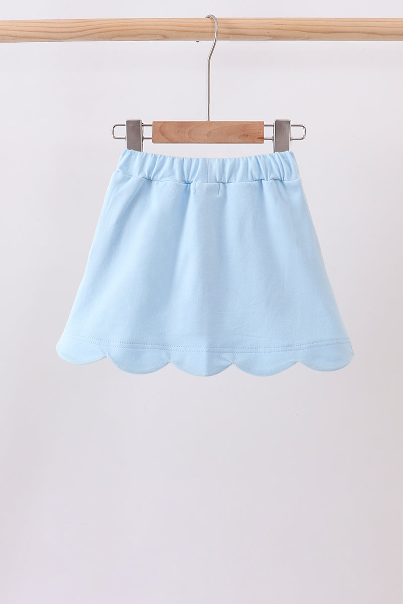Mint Scallop Bow Skort