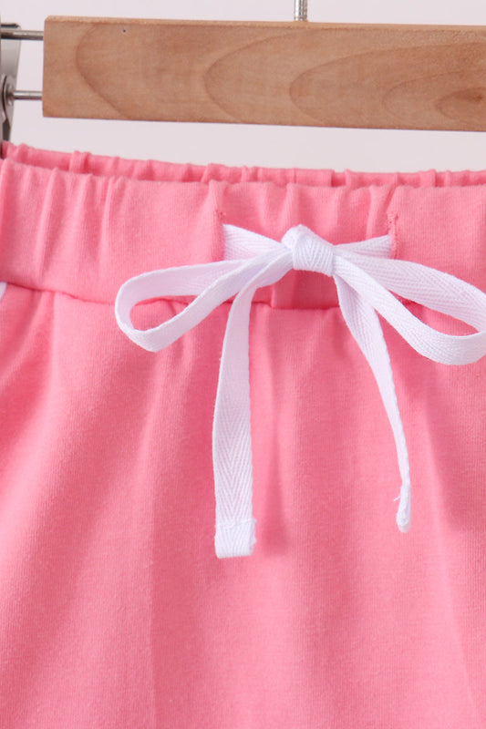 Deep Pink Scallop Skort
