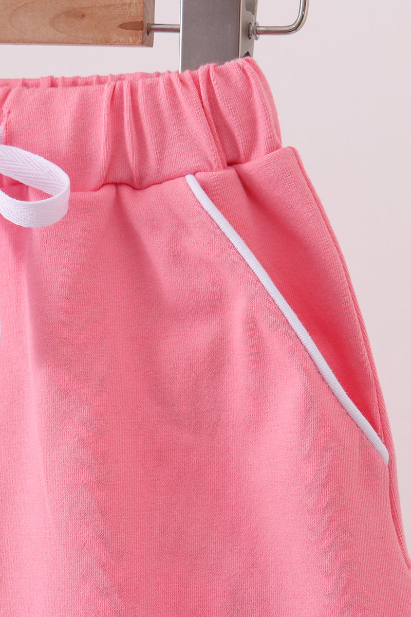 Deep Pink Scallop Skort