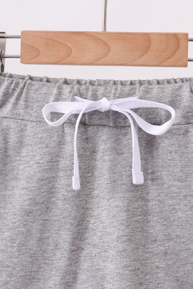 Grey Scallop Skort
