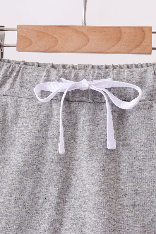 Grey Scallop Skort