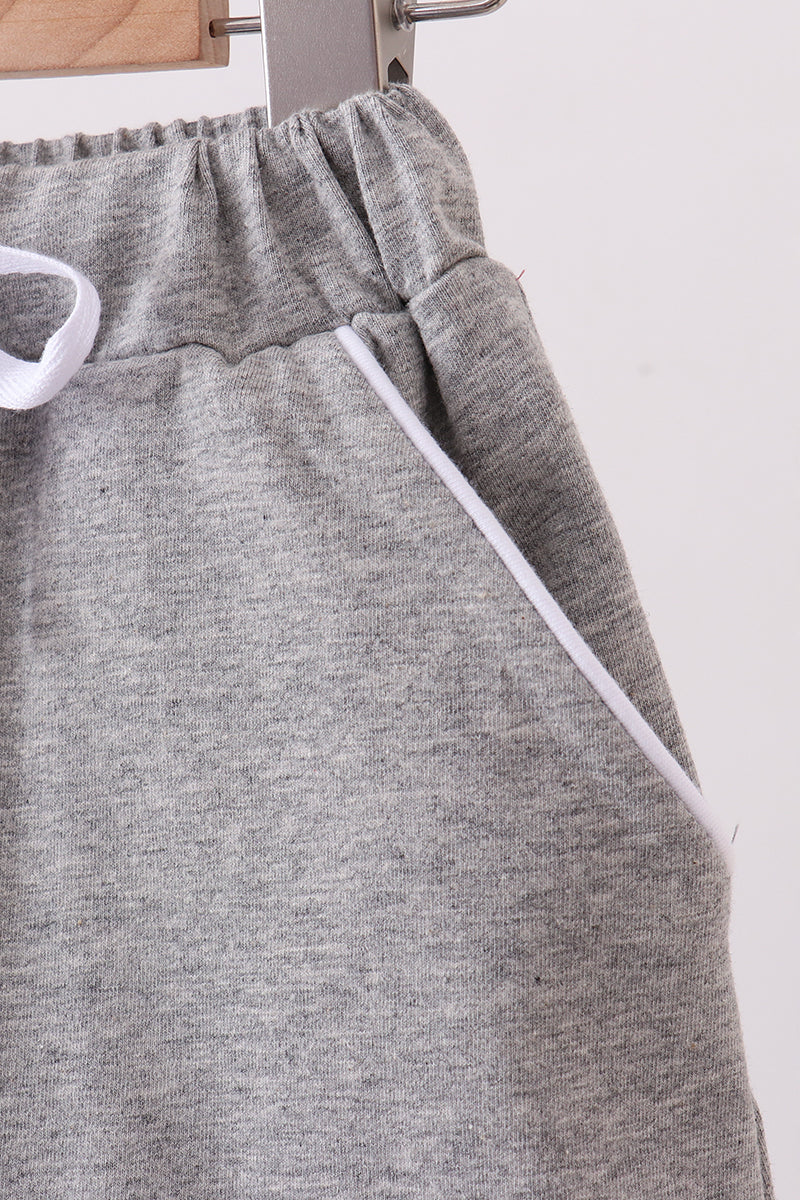 Grey Scallop Skort