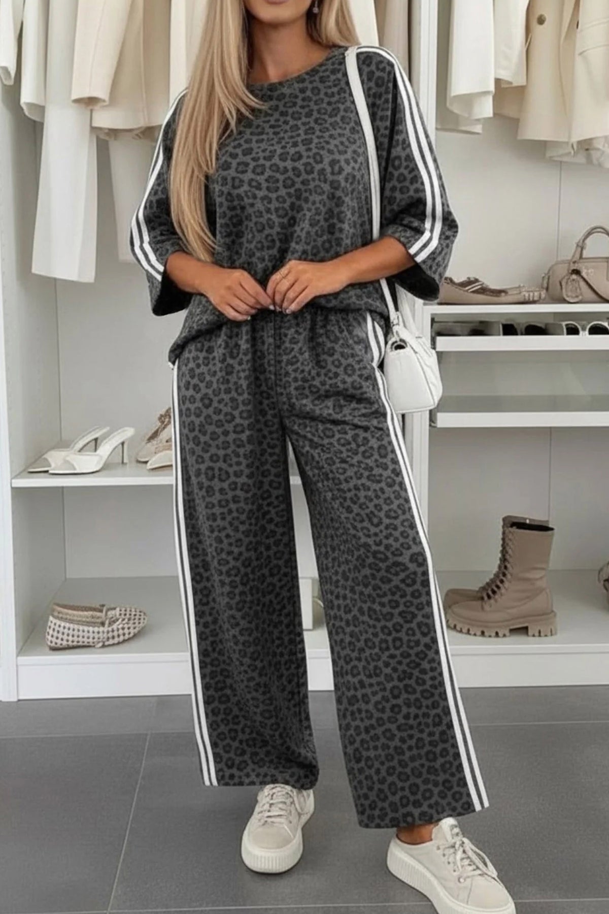 Leopard Print Pant Set