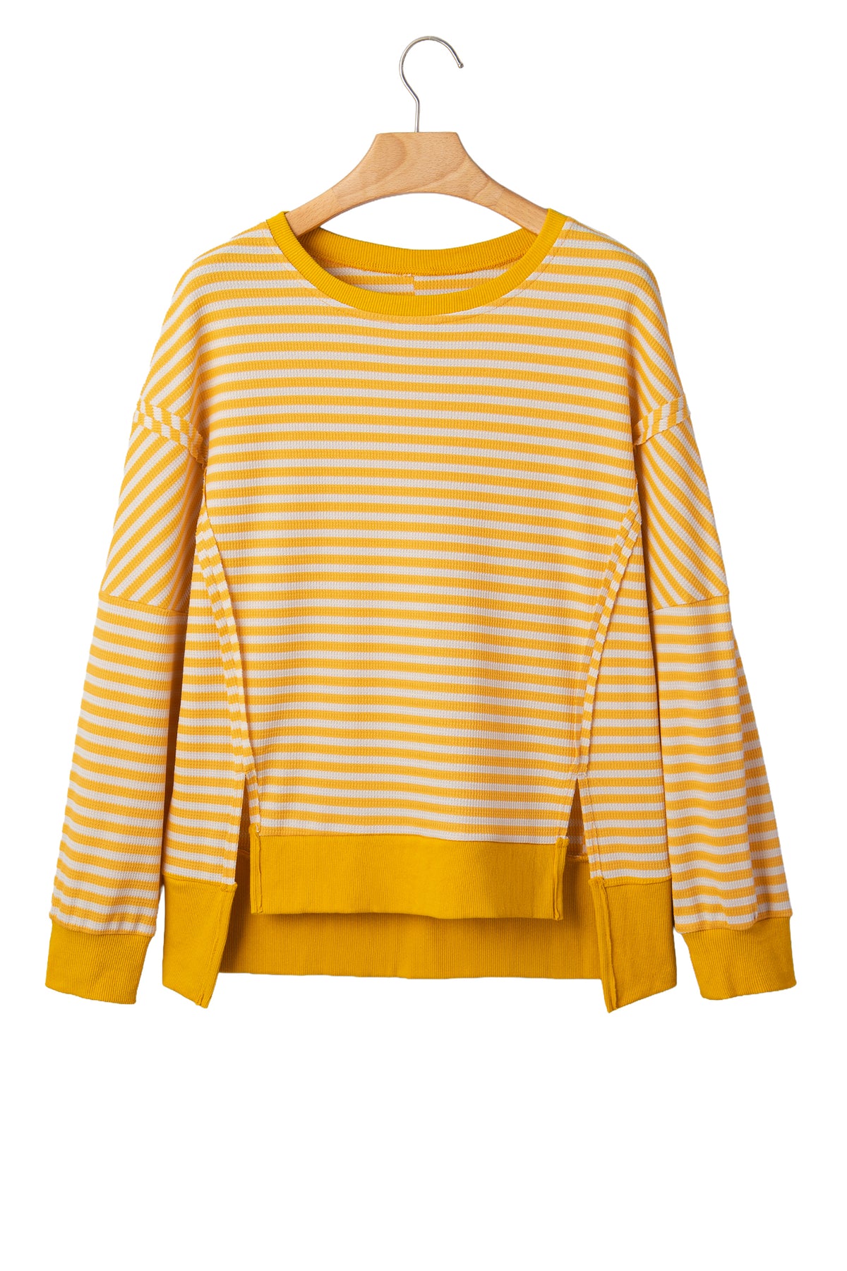 Stripe Knit Long Sleeve Top