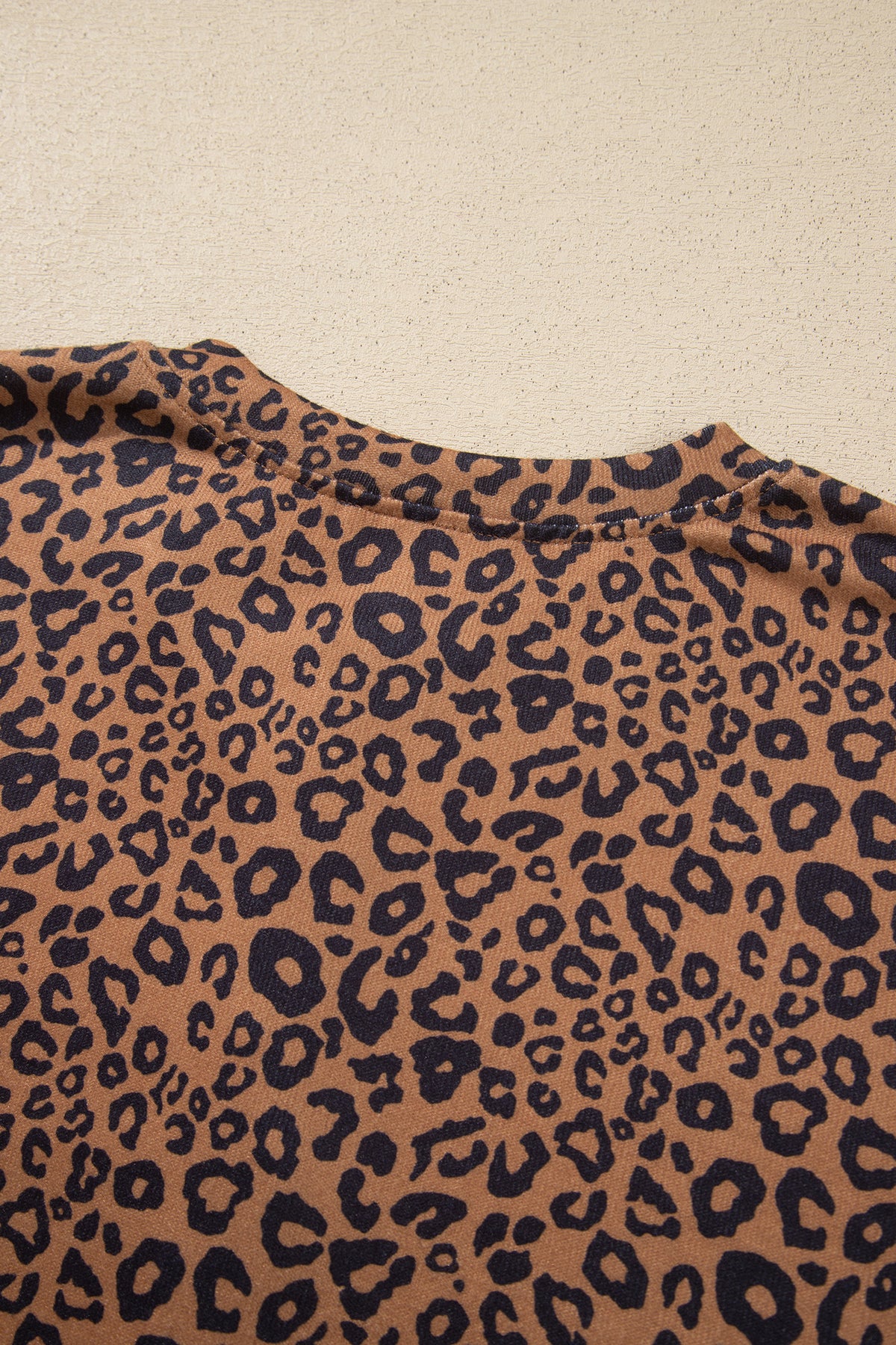 Leopard Print Henley Top w/Shorts Set