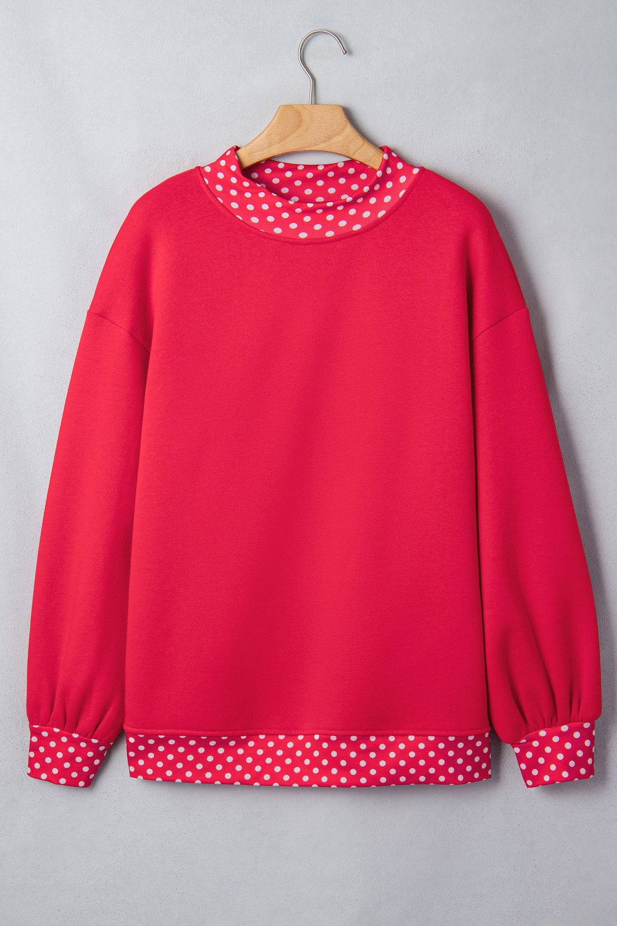 Polka Dot Oversized Sweatshirt