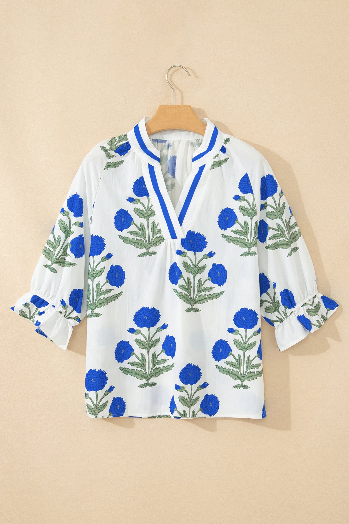 Wild Flower 3/4 Sleeve Blouse