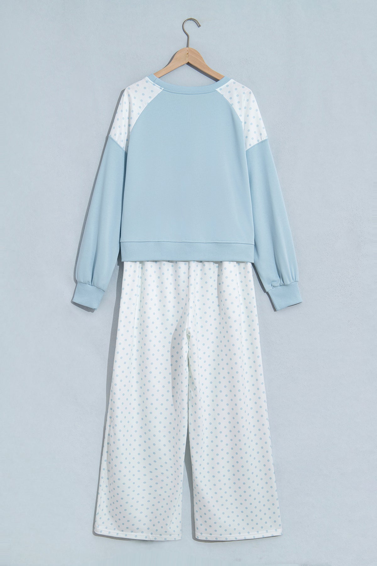 Polka Dot Long Sleeve Pants Set