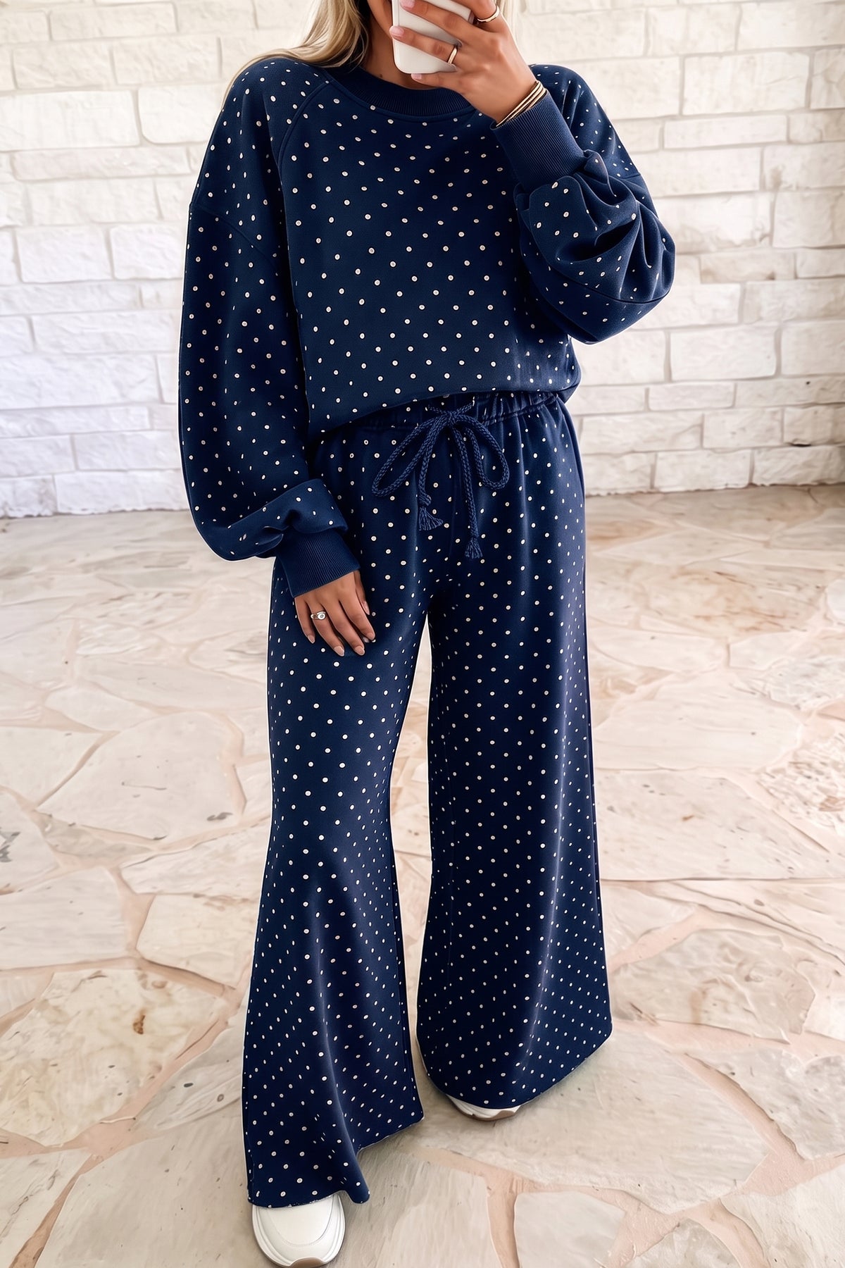 Polka Dot Long Sleeve 2pc Set