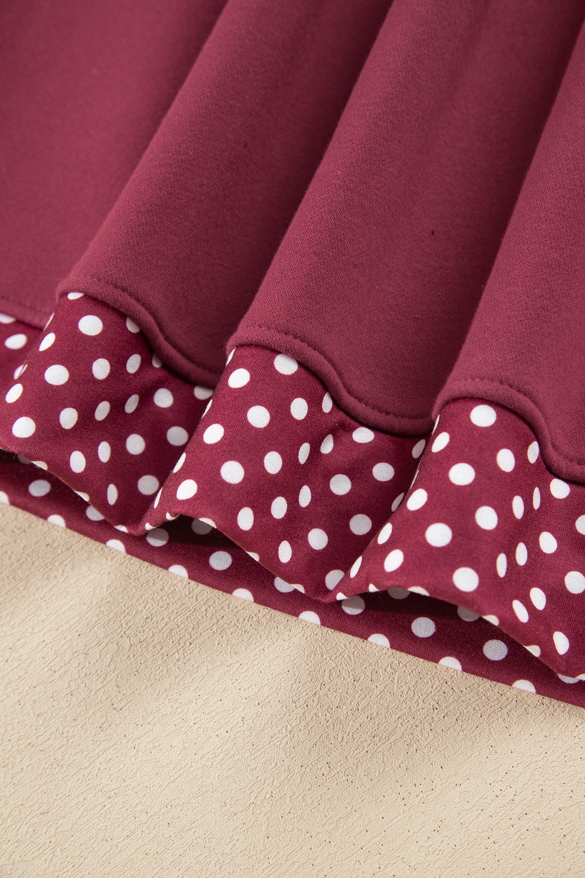 Polka Dot Oversized Sweatshirt
