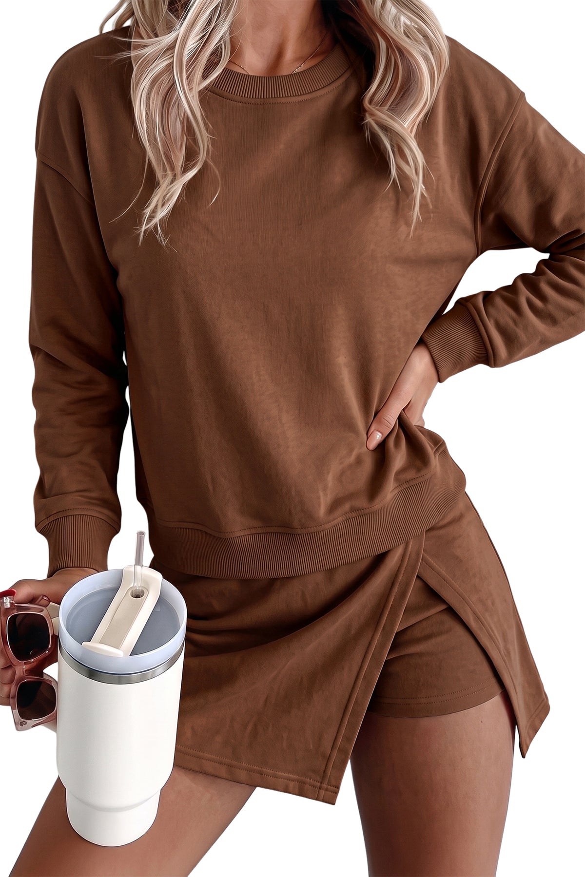 Long Sleeve Top w/ Skort Outfit