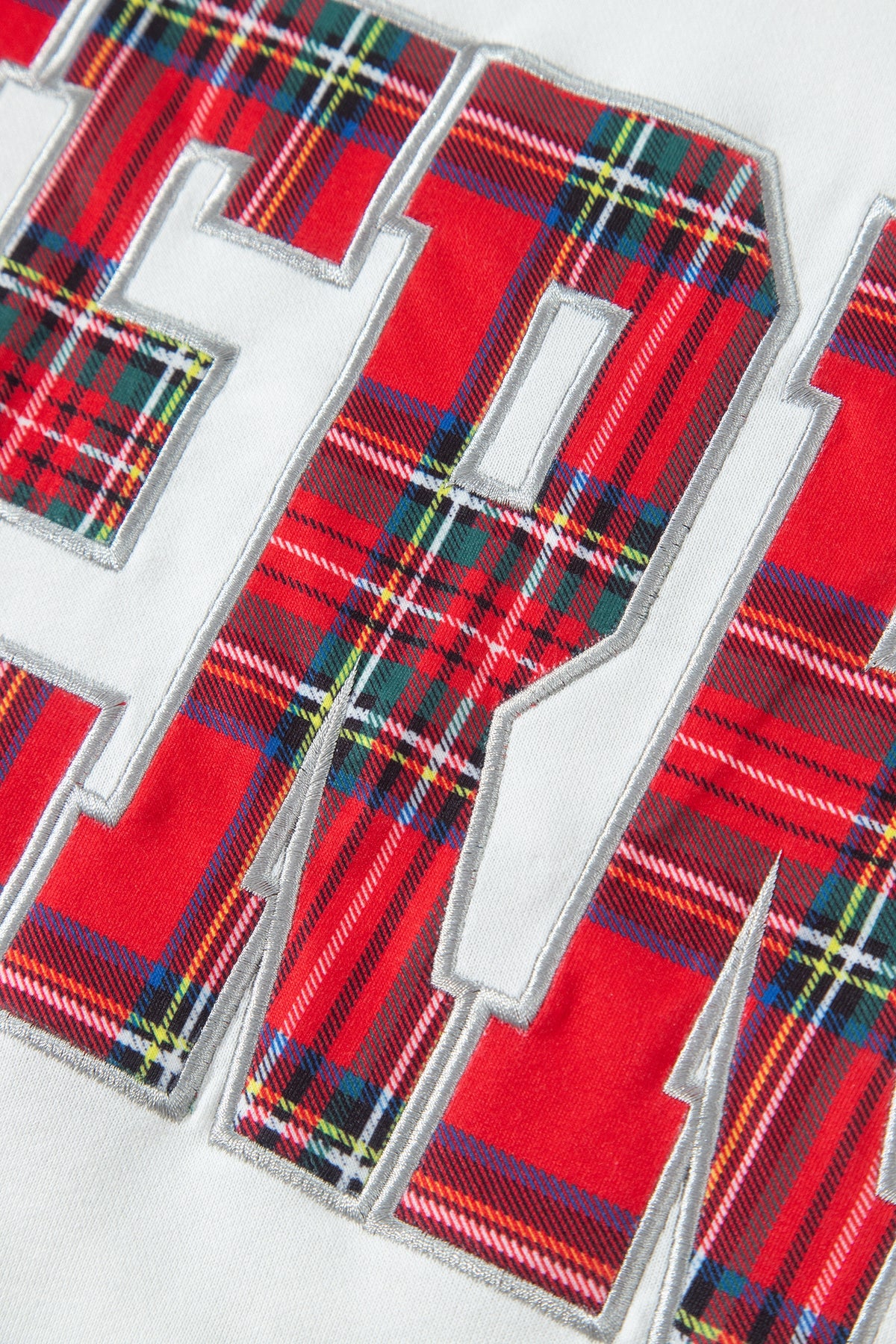 Plaid "MERRY" Long Sleeve Top and Shorts Set