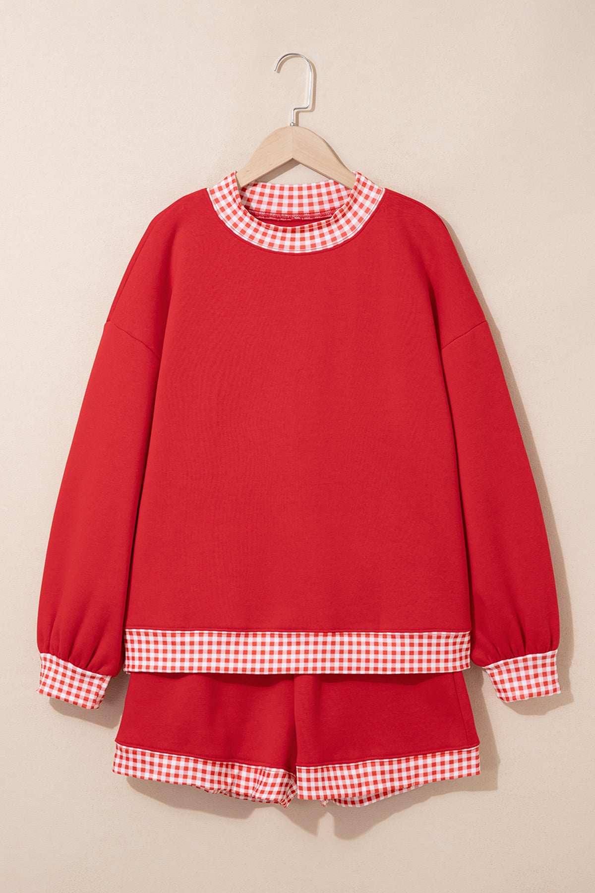 Gingham Pullover w/ Short Set