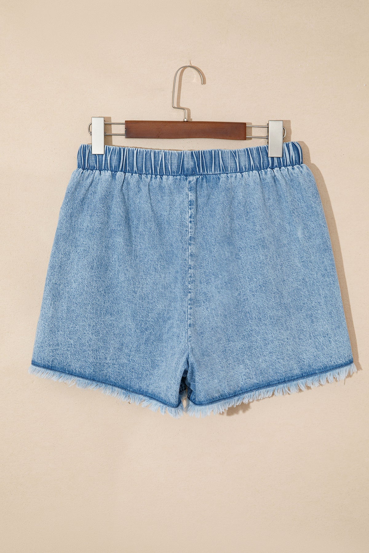 Myosotis Frayed Edge Denim Shorts