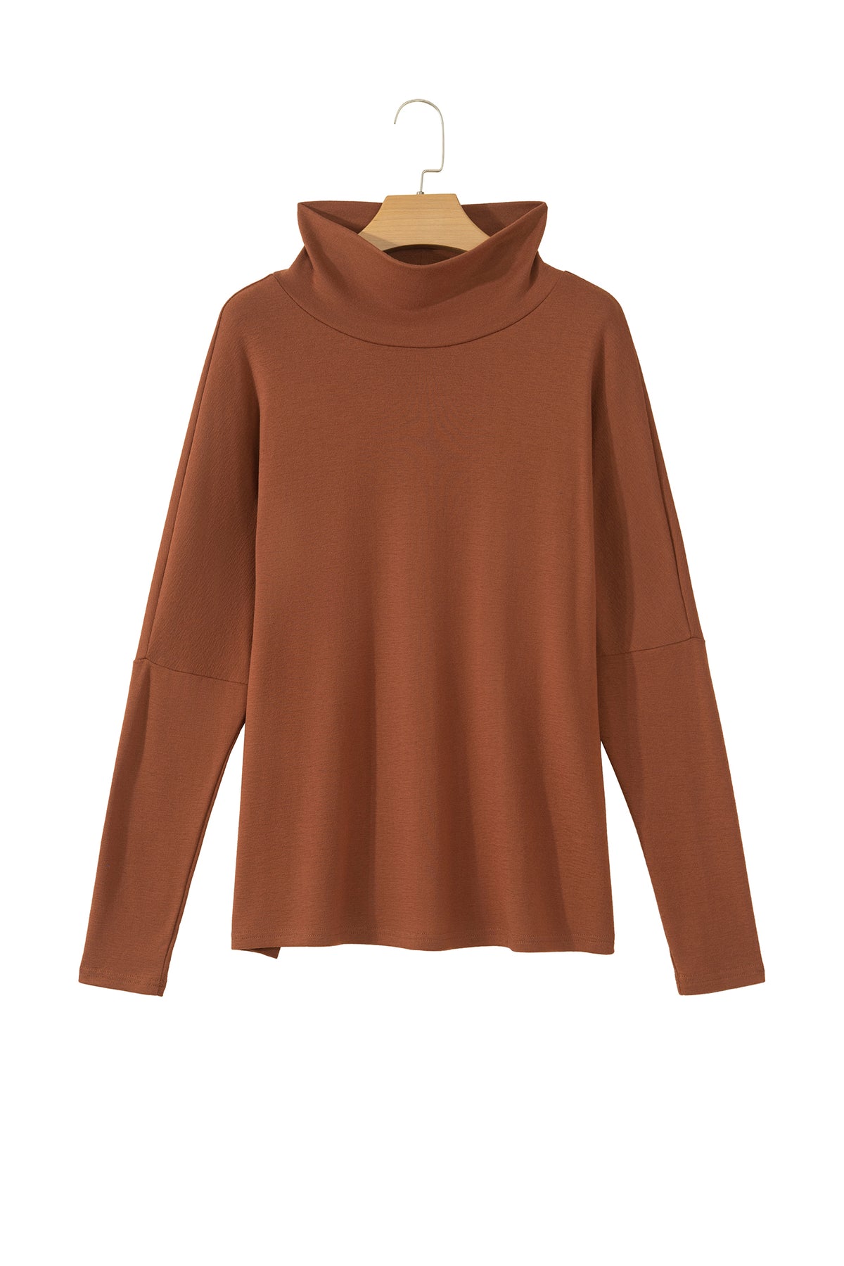 Black High Neck Long Sleeve Top