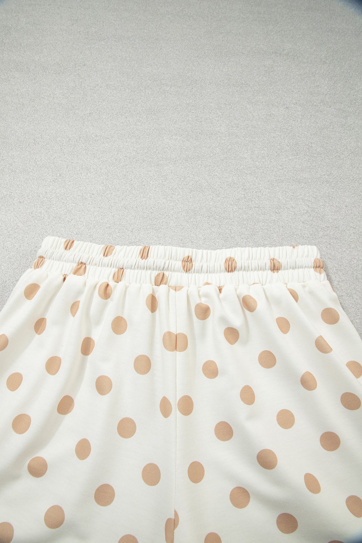Polka Dot Loose Pullover Shorts Set