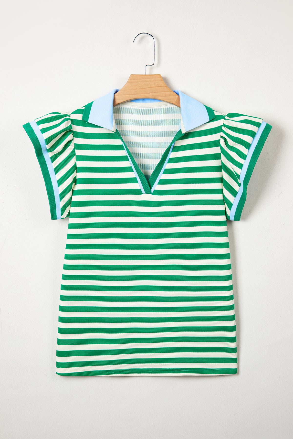 Ruffled Short Sleeve Blouse