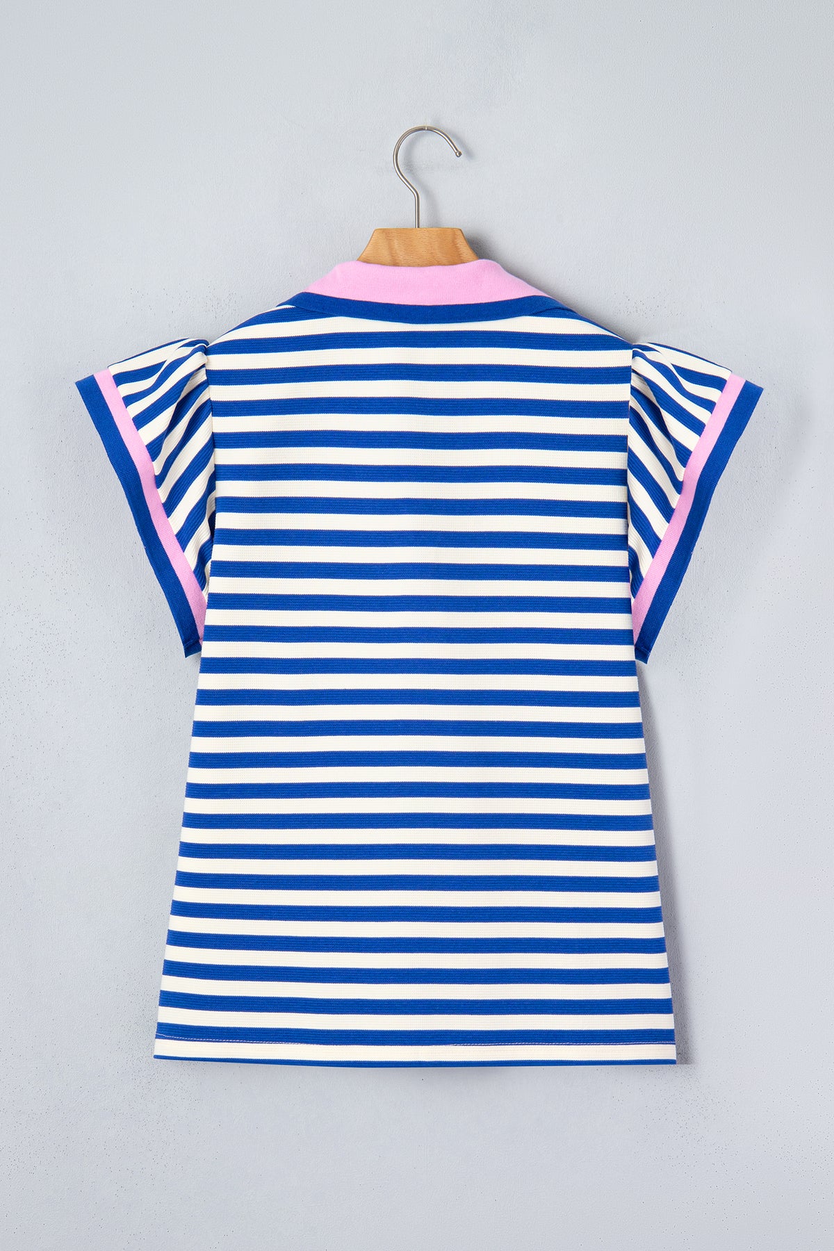 Ruffled Short Sleeve Blouse