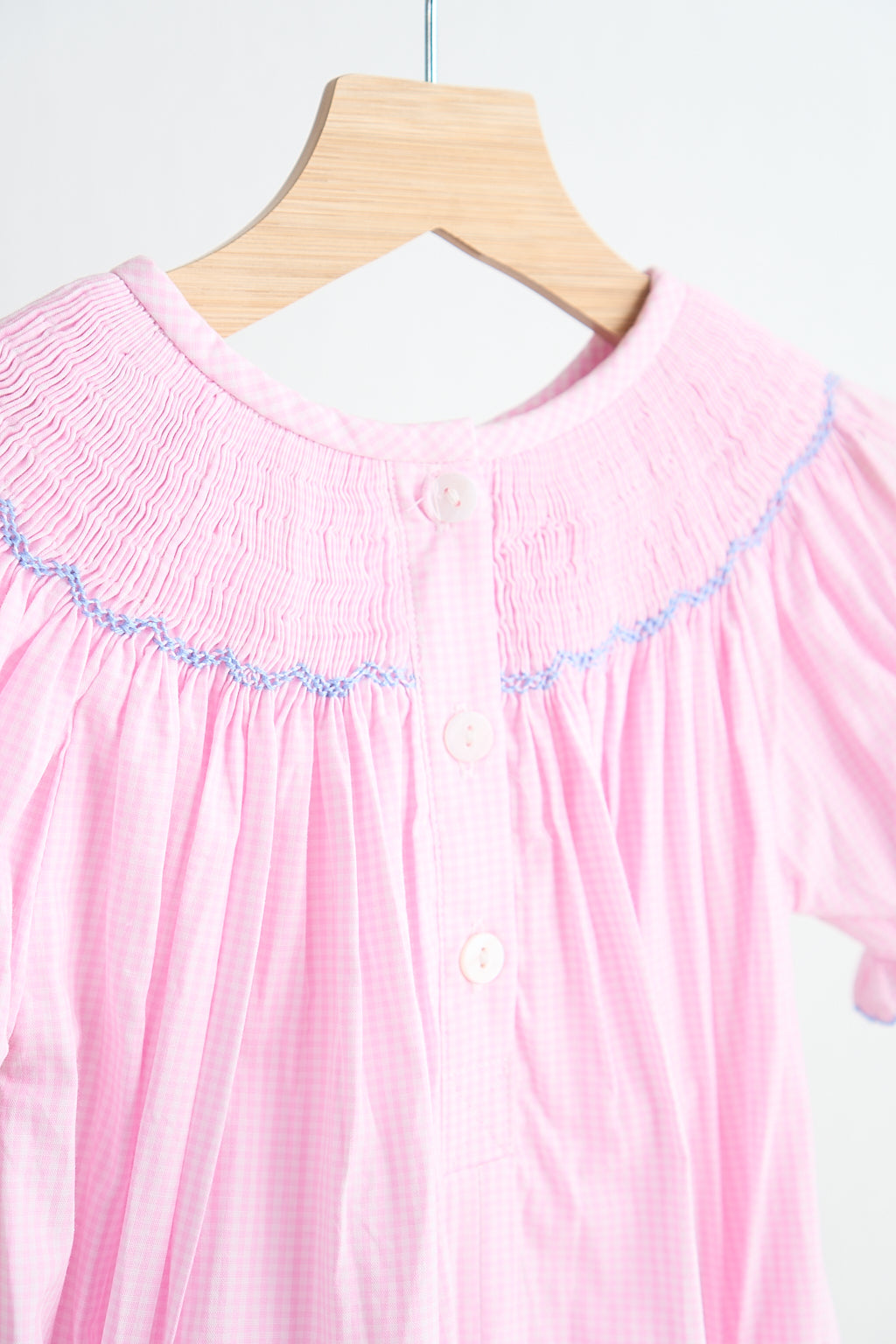 Pink Alpaca Smocked Romper