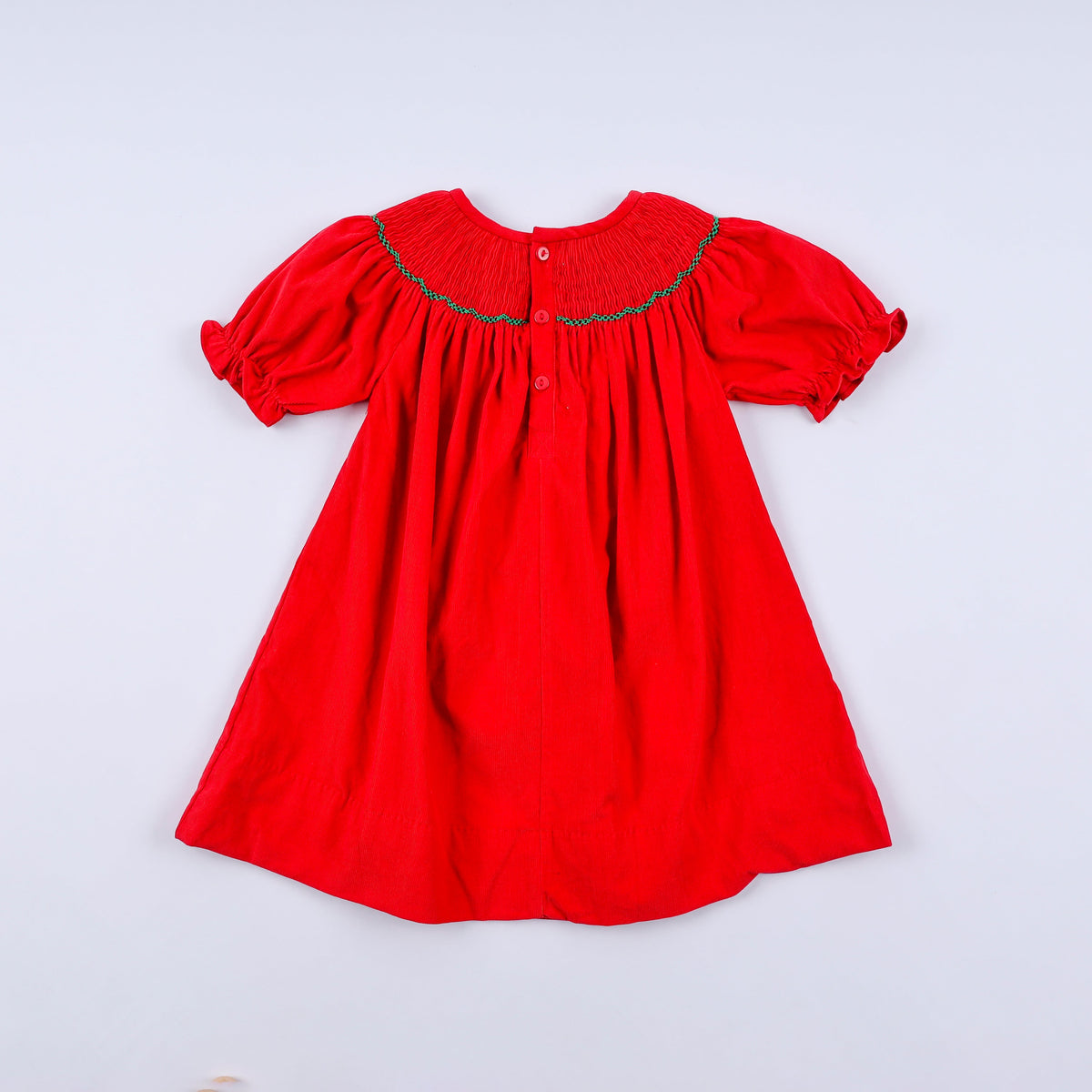Christmas Tree Hand Smocked Dress