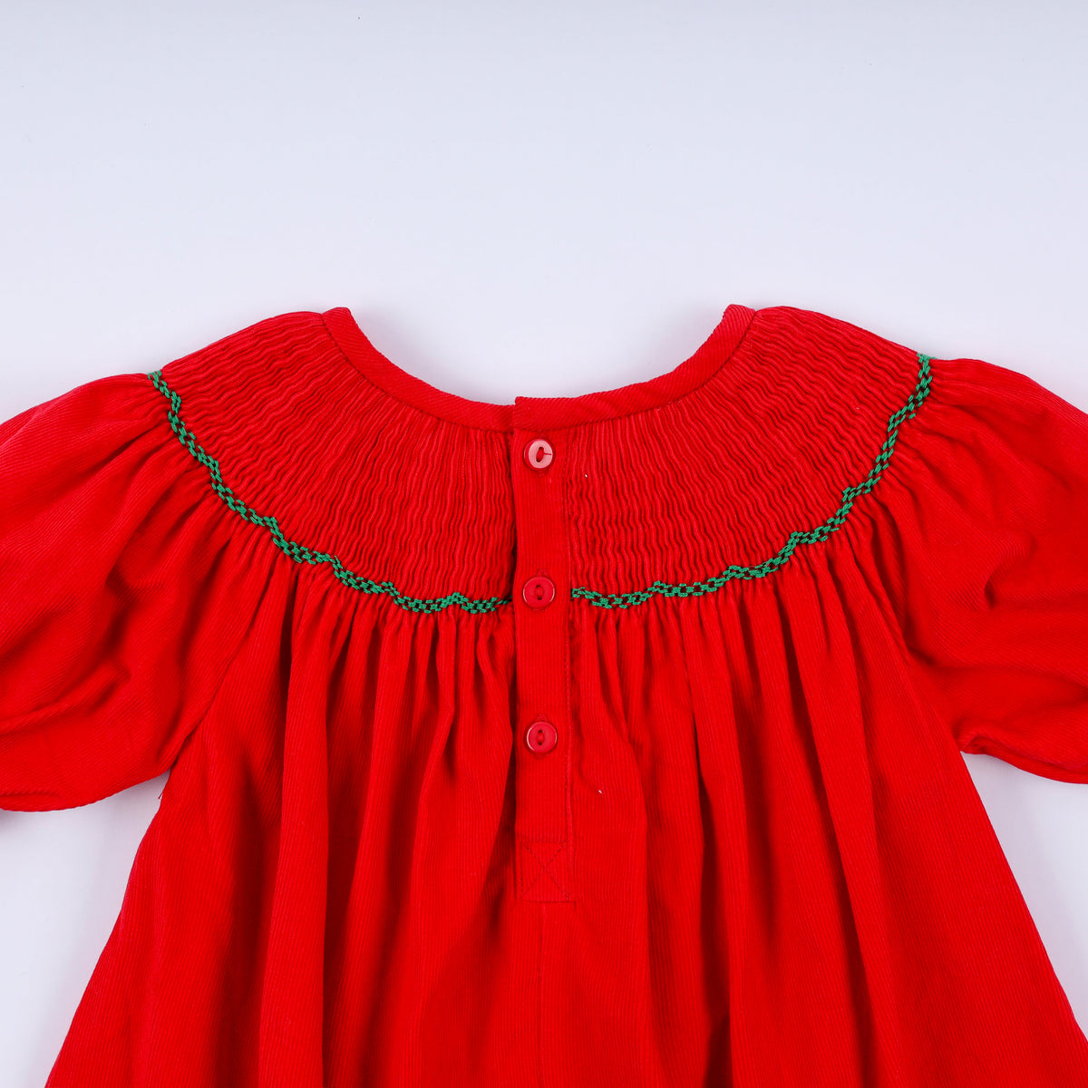 Christmas Tree Hand Smocked Dress