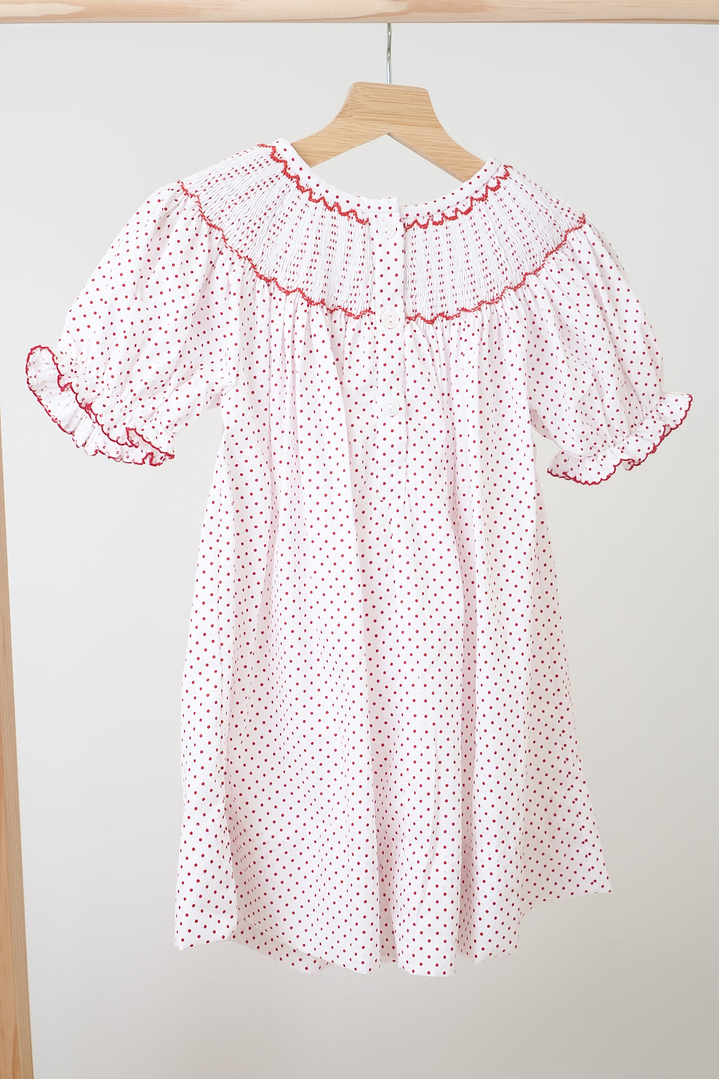 Christmas Hand Smocked Dress