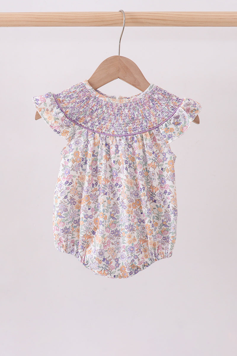 Floral Smocked Bubble
