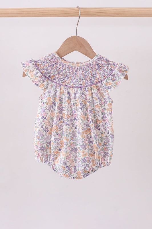 Floral Smocked Bubble