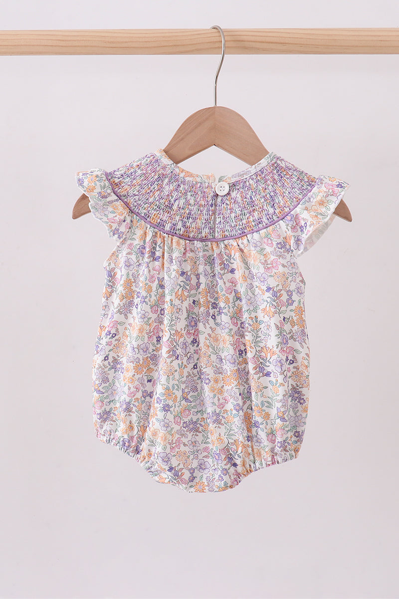 Floral Smocked Bubble
