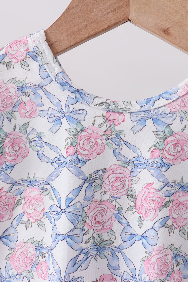 Floral Bow Bloomer Set