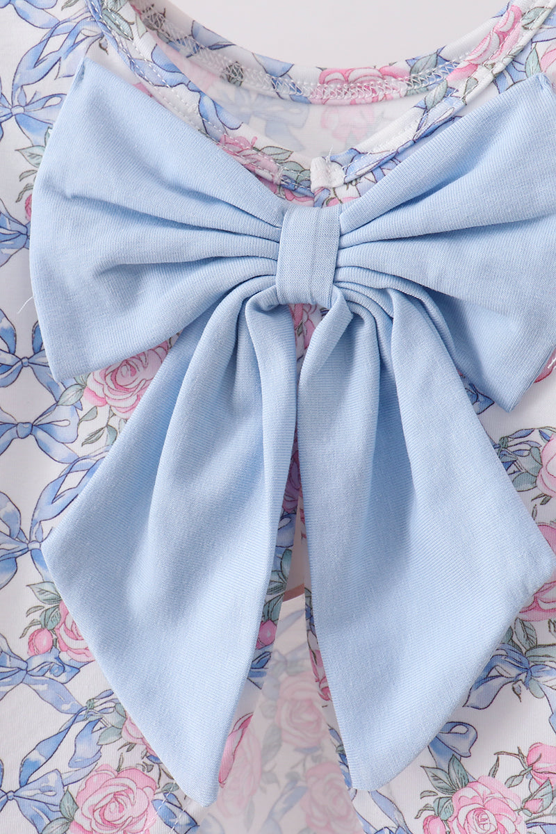 Floral Bow Bloomer Set