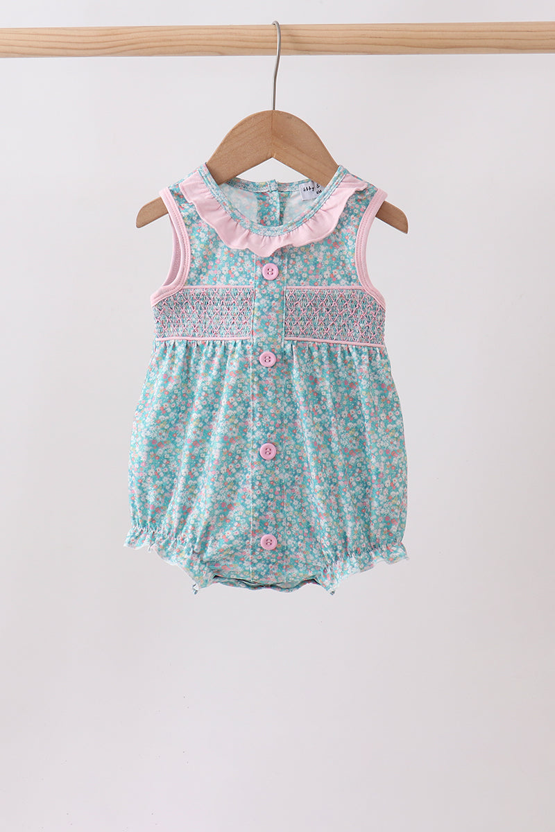 Floral Smocked Bubble