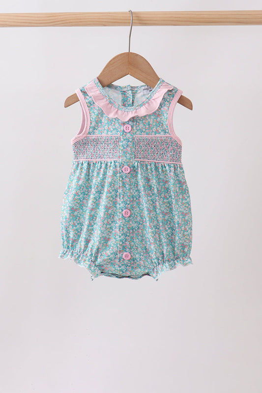 Floral Smocked Bubble