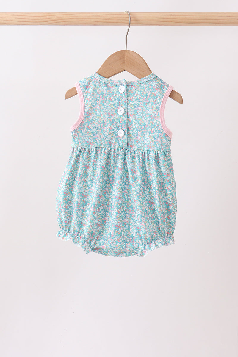 Floral Smocked Bubble