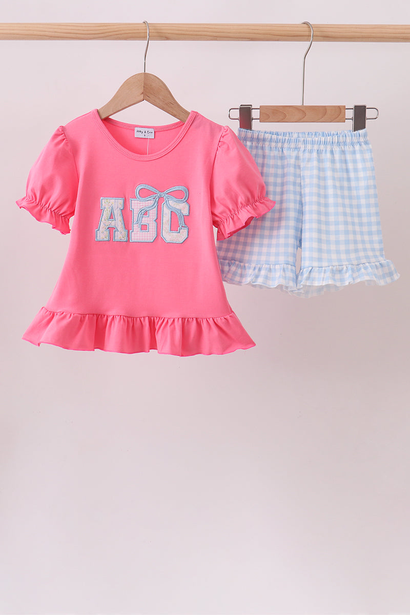 Pink ABC Ruffle Set