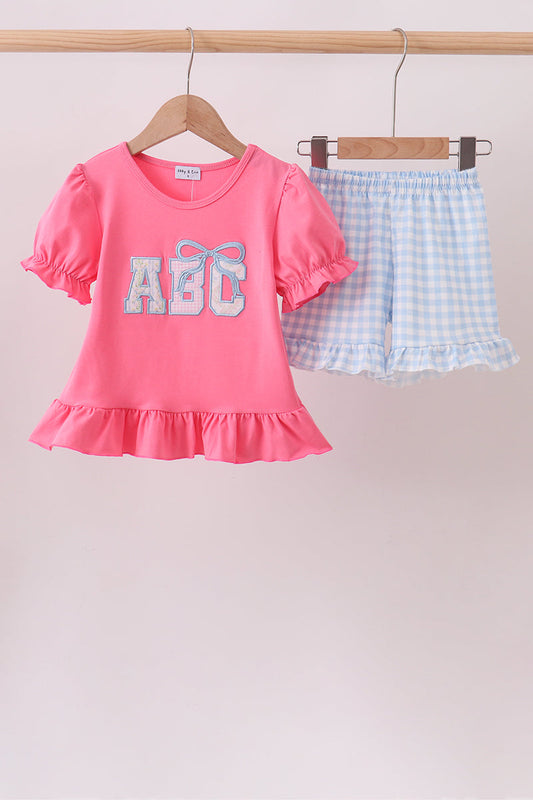 Pink ABC Ruffle Set