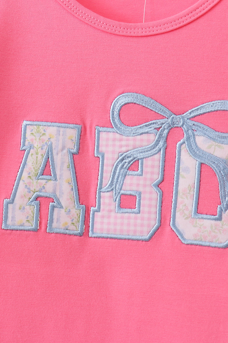 Pink ABC Ruffle Set