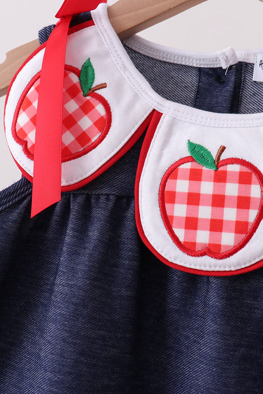 Navy Apple Bloomer Set