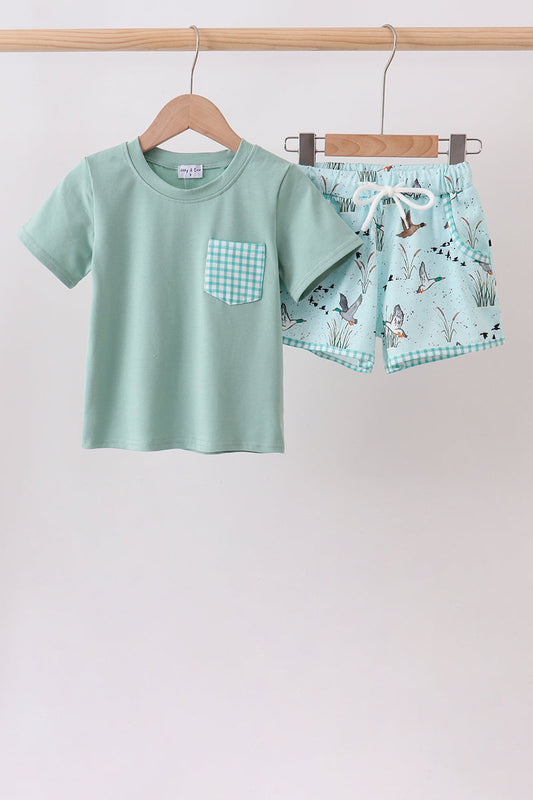 Duck Pocket Shorts Set