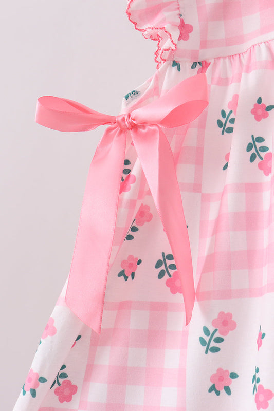 Pink Floral Shorts Set
